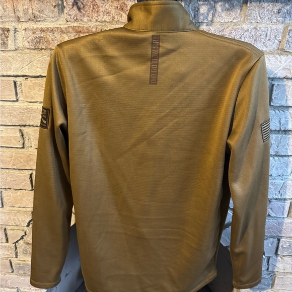 Grunt Style Men's Quarter Zip Sweater - Tan - Picture 4 of 6
